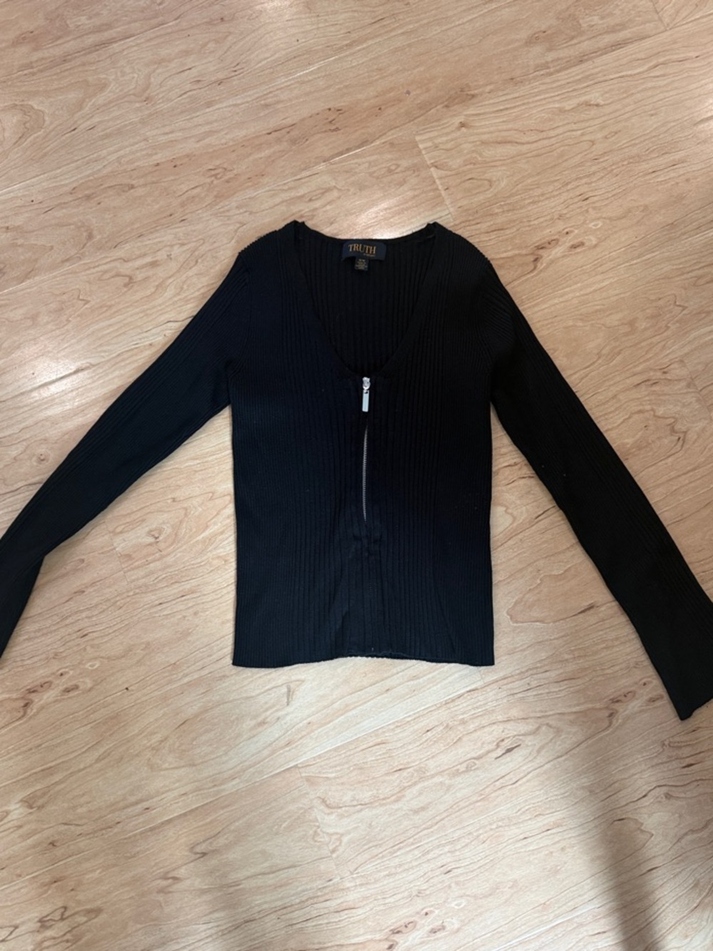 Truth by Republic Zip up Long Sleeve Top